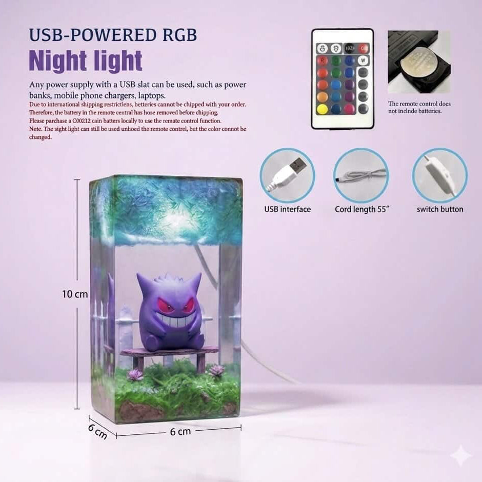 Poke givrali Resin lamp