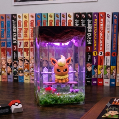 Poke pyroli Resin lamp