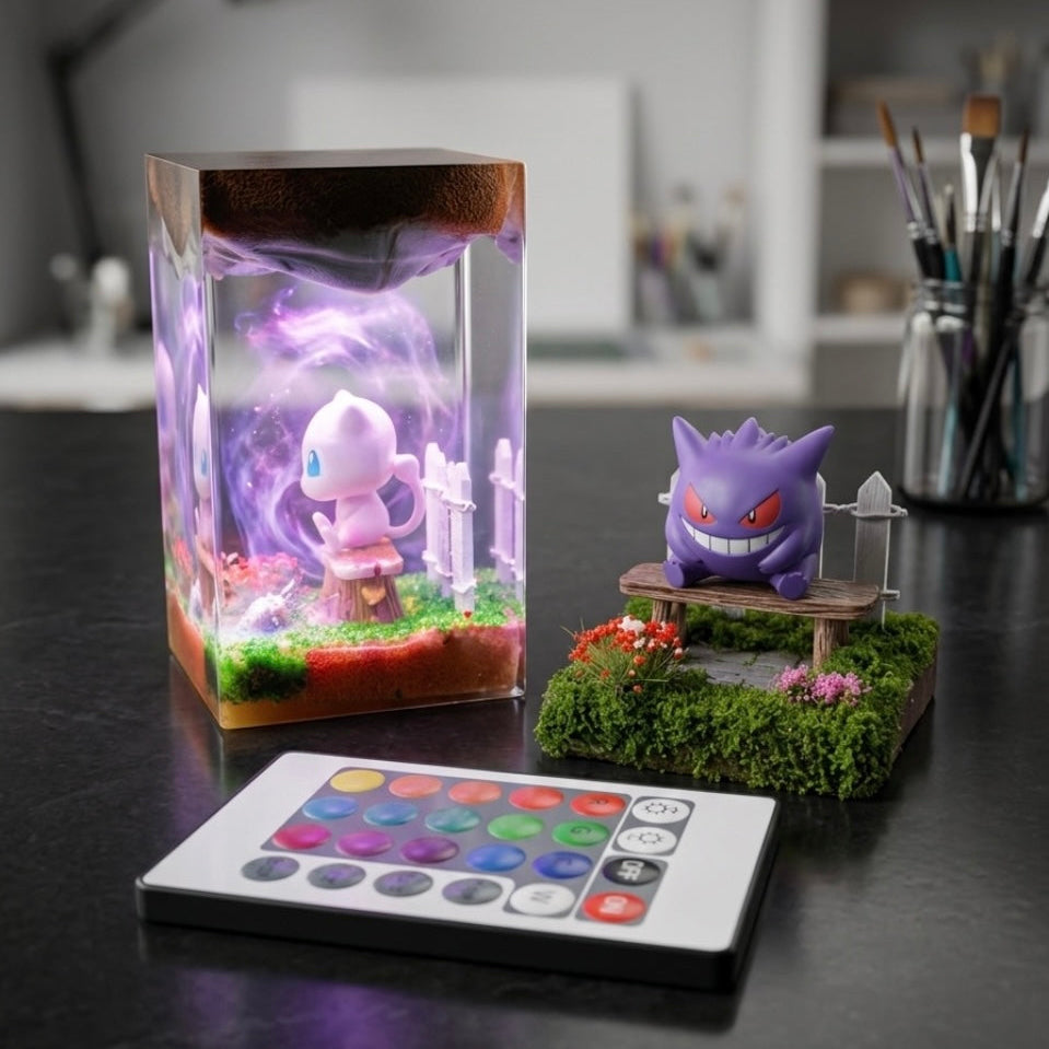 Poke Glaceon Resin Lamp