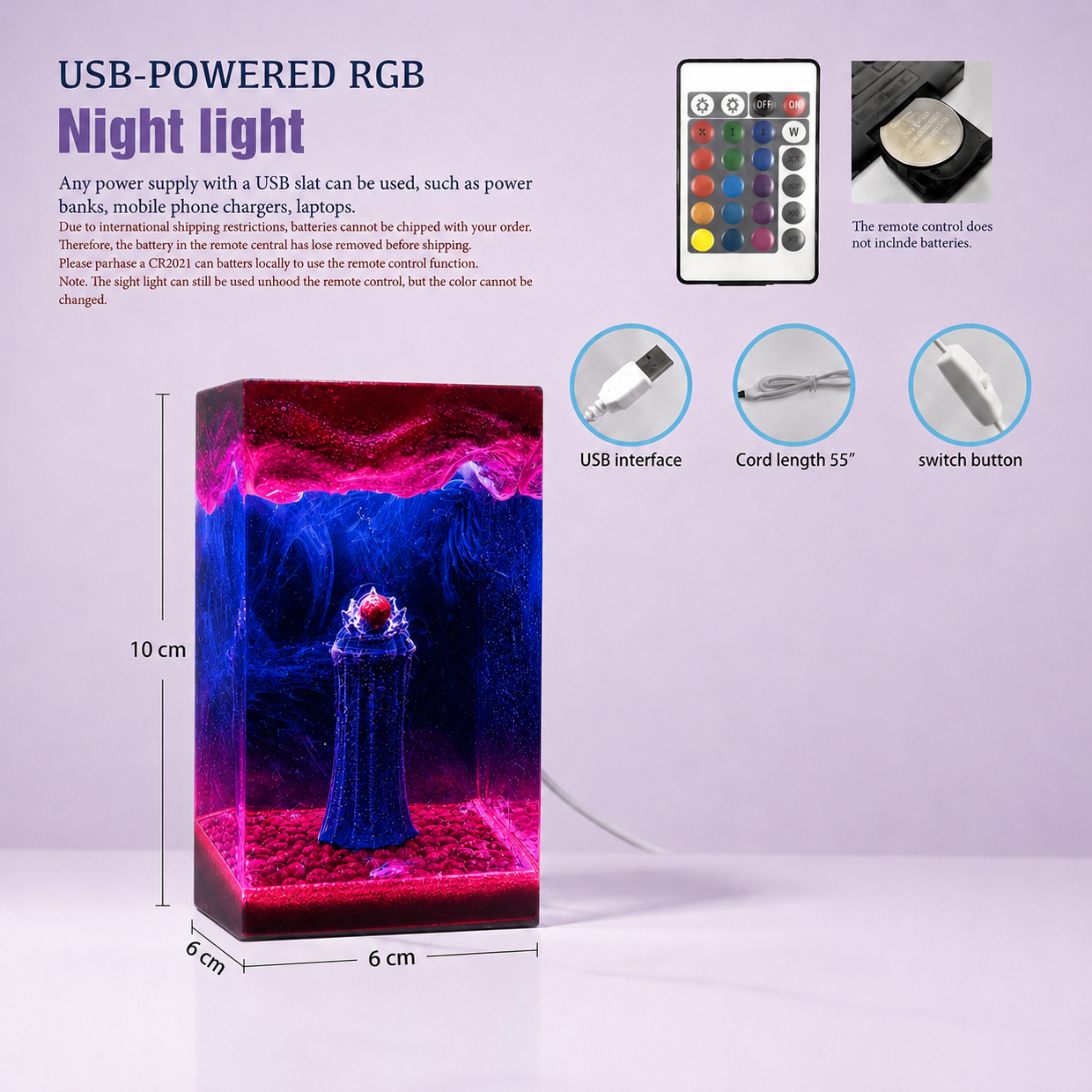 Void Resin lamp