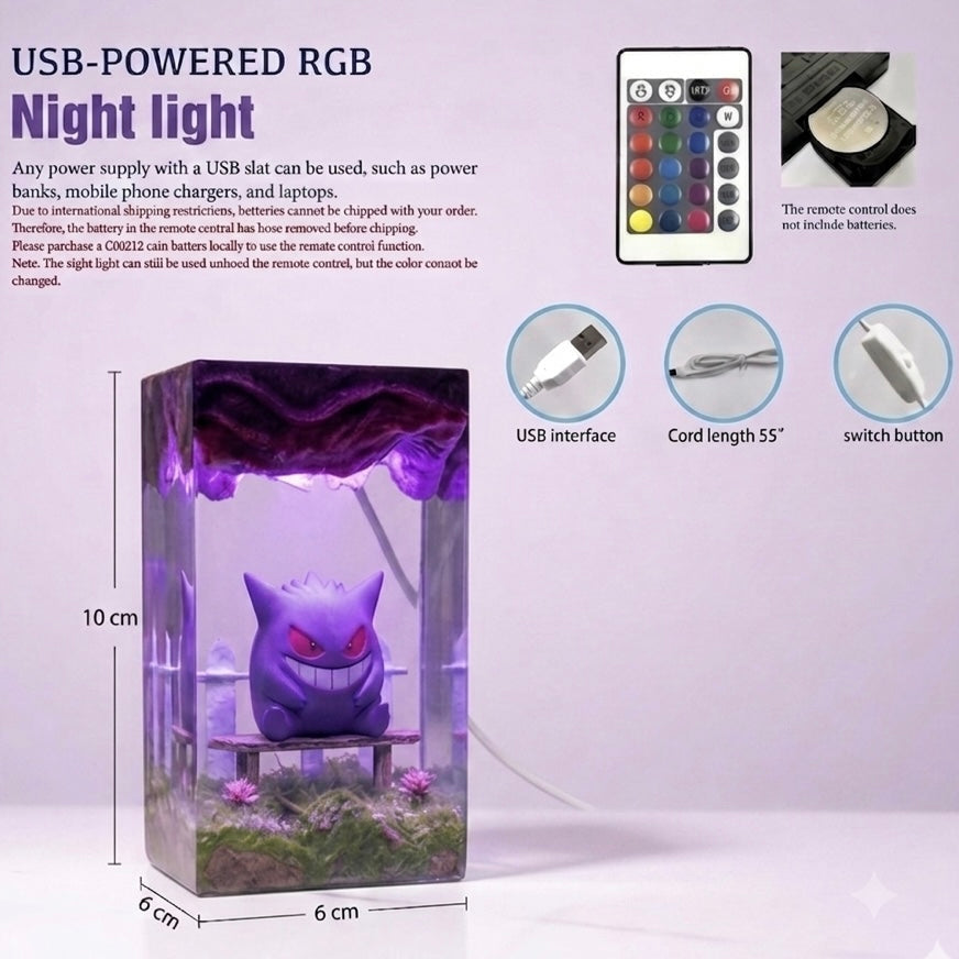 Poke dracolosse Resin lamp