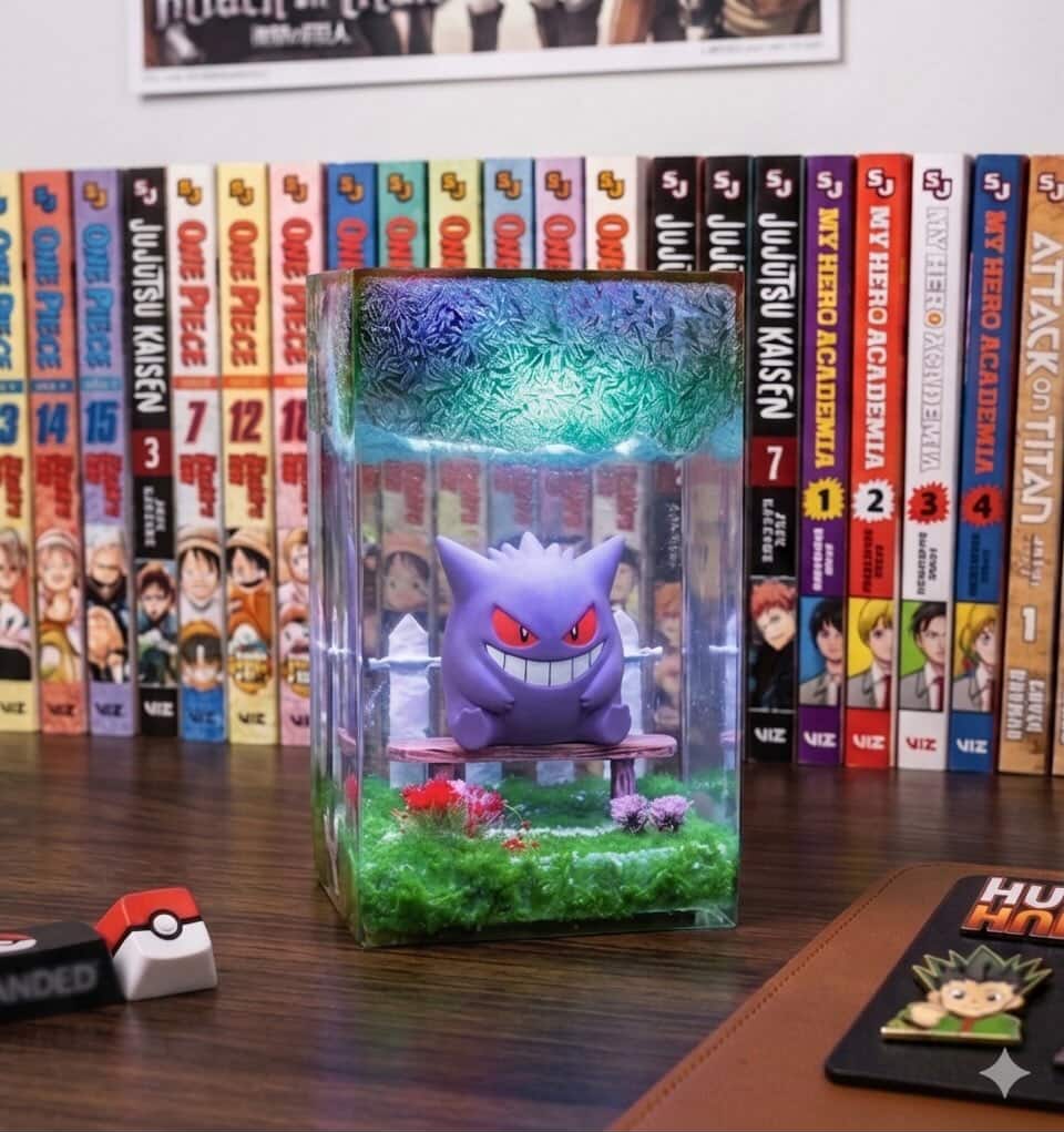 Poke gengar Resin lamp