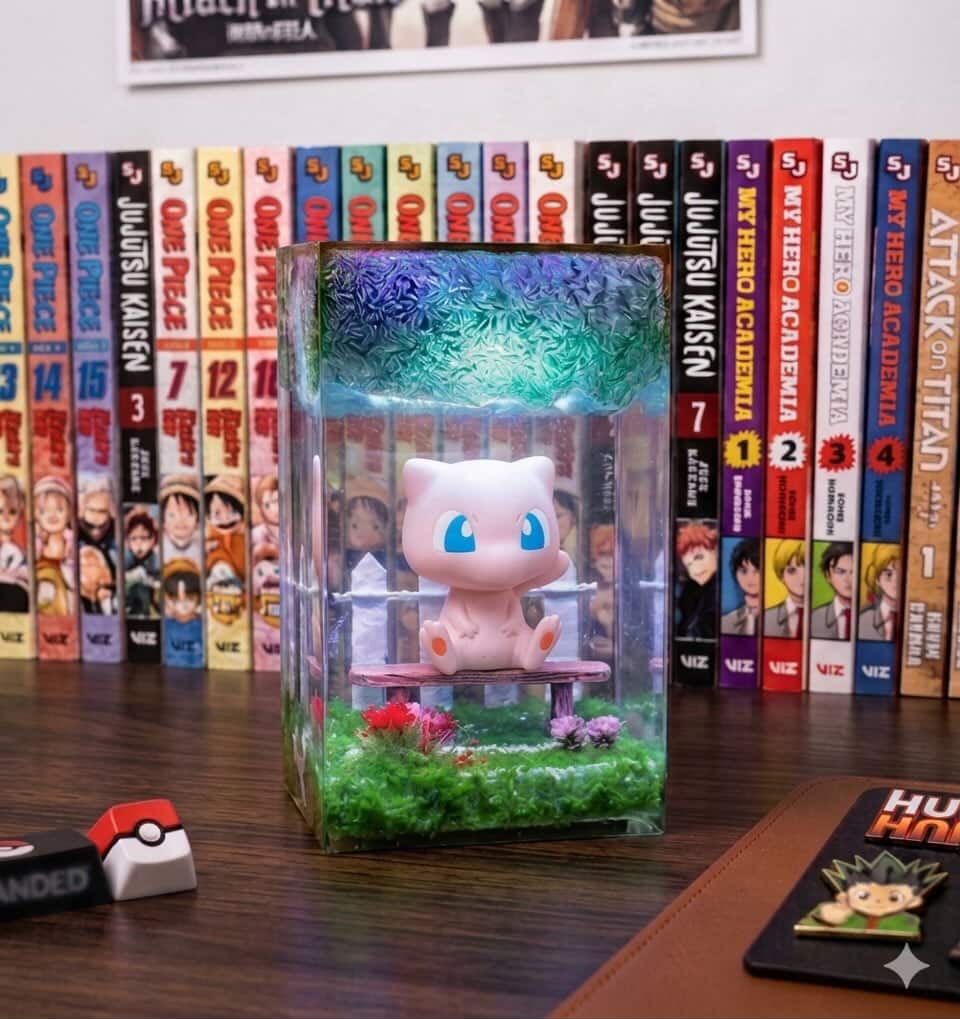 Poke mew Resin lamp