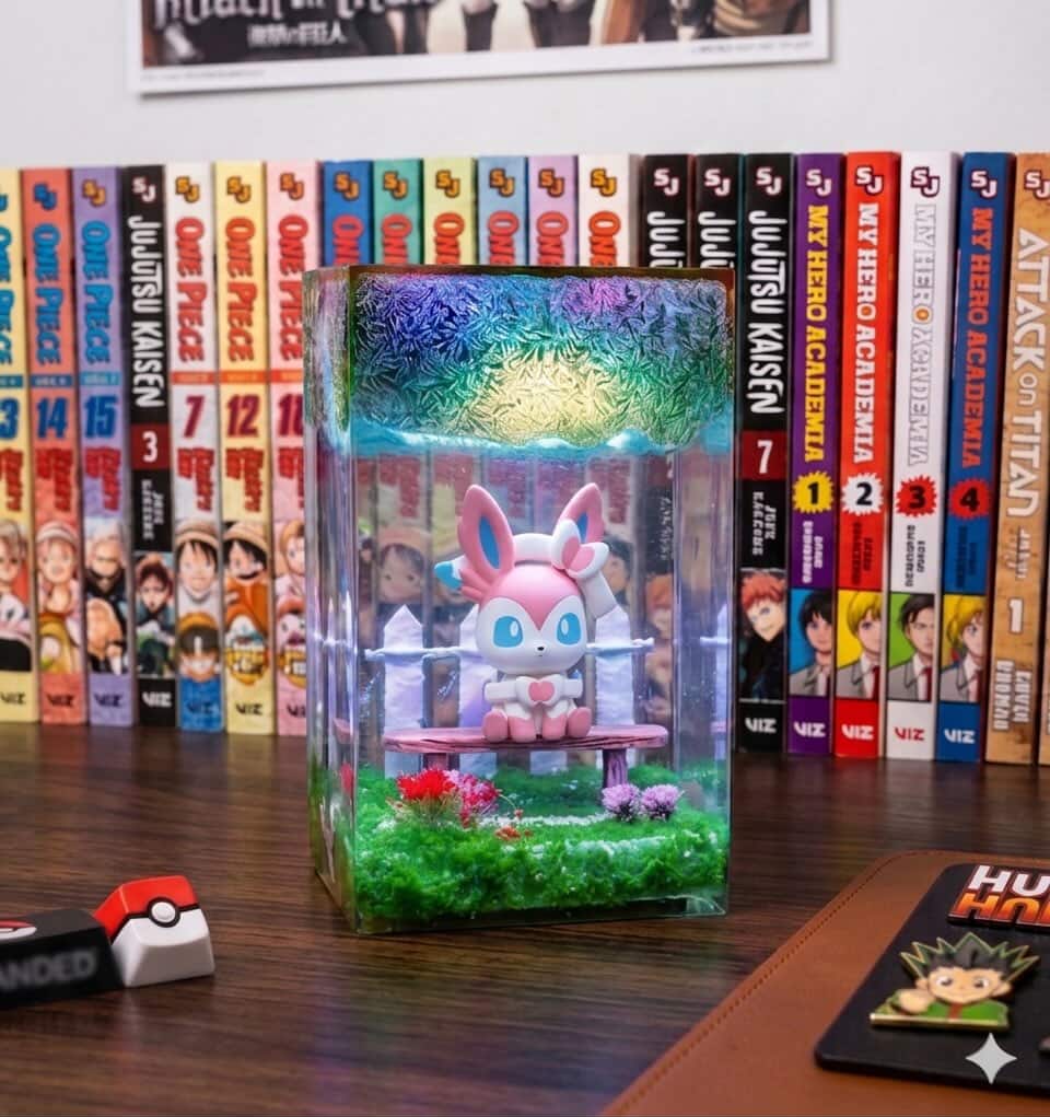 Poke nymphali Resin lamp