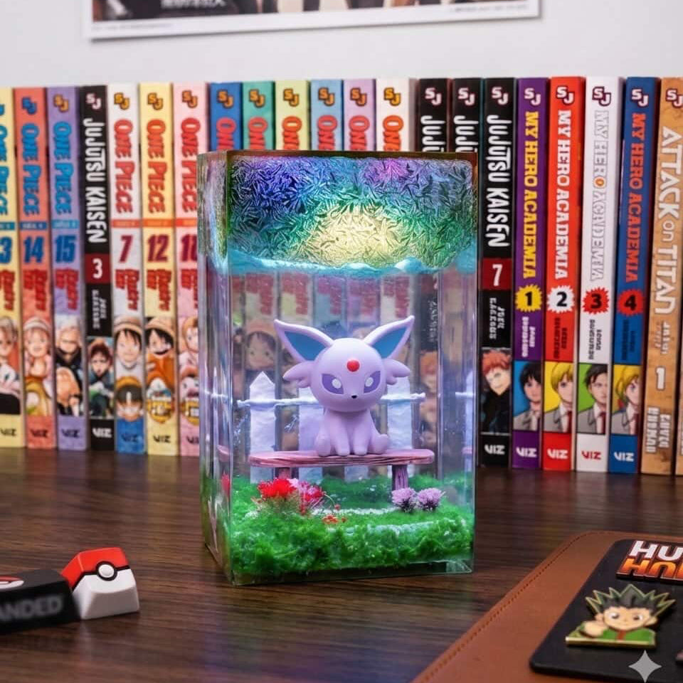 poke resin lamp