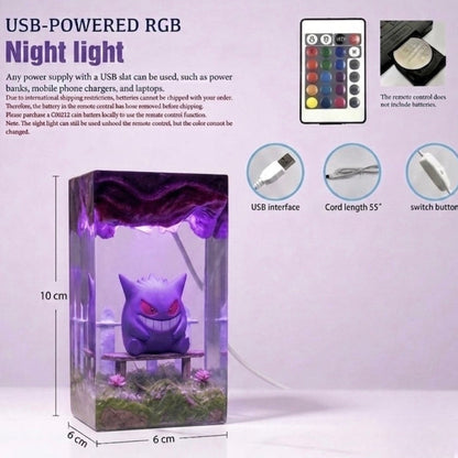 Poke Glaceon Resin Lamp