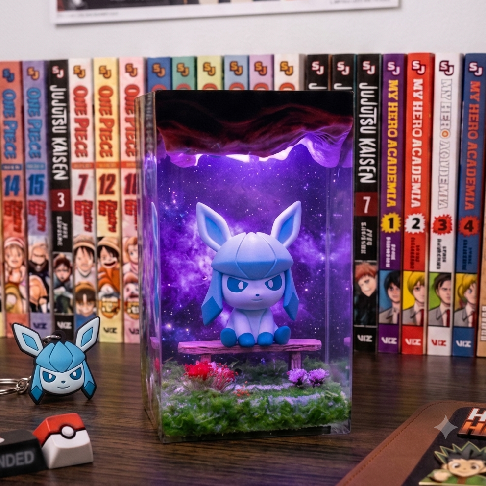 Lampe en résine Poke Givrali