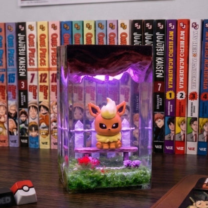 Poke pyroli Resin lamp