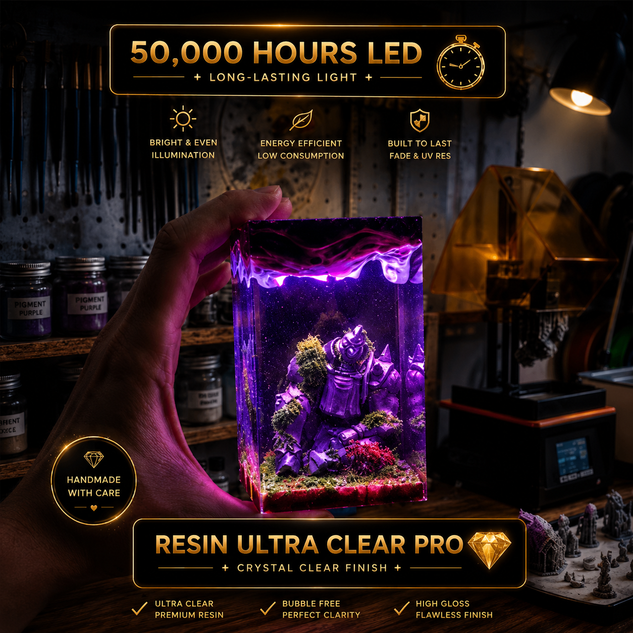 Laboon Resin lamp