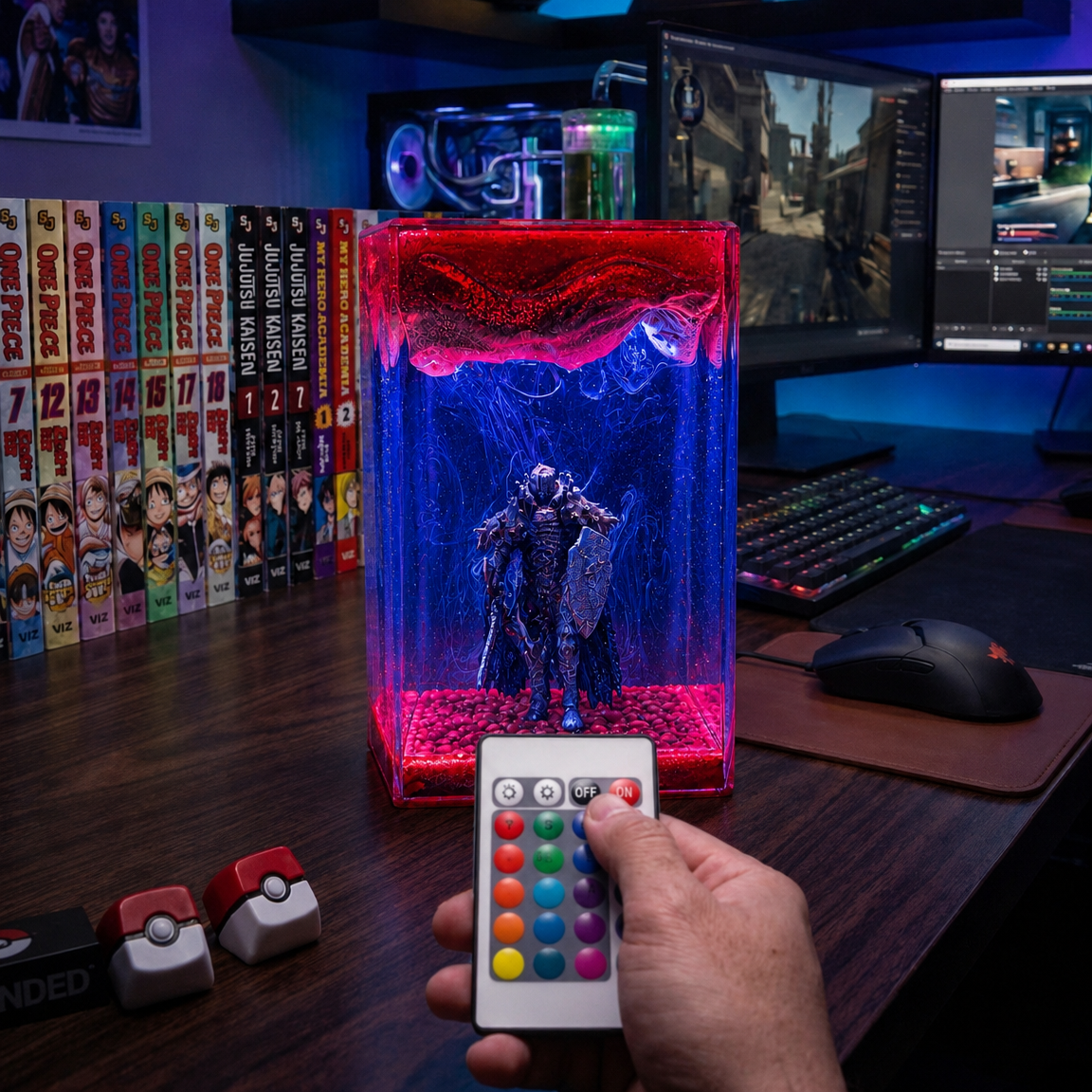 Skull knight Resin lamp