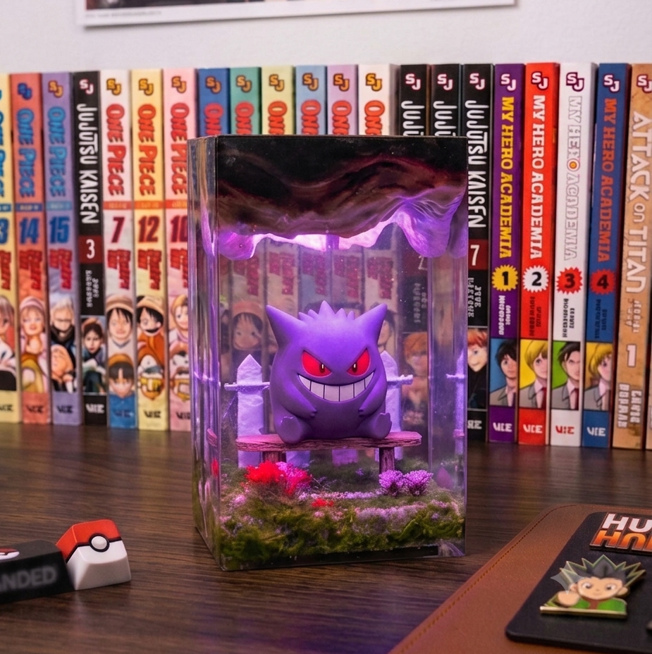 Lampe à résine Poke Ectoplasma