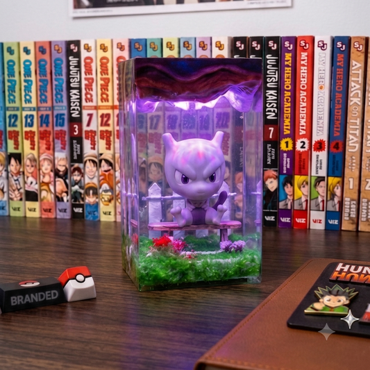 Poke mewtwo Resin lamp