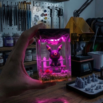 Poke Glaceon Resin Lamp