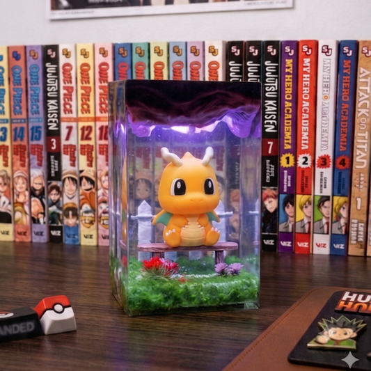 Poke dracolosse Resin lamp