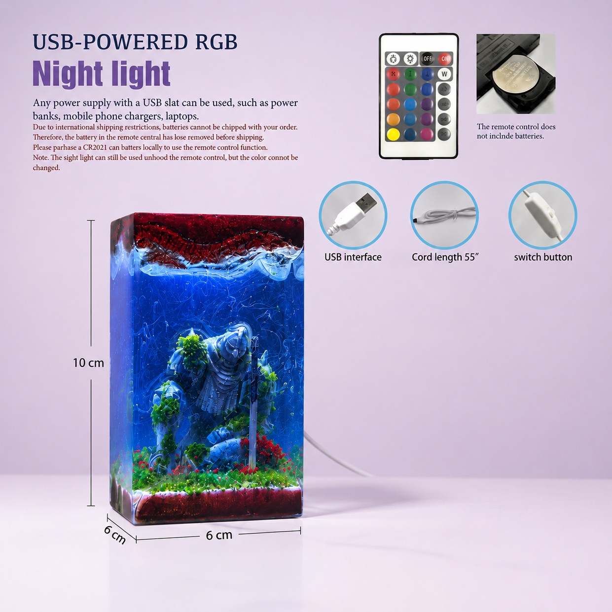 Alphonse Resin lamp
