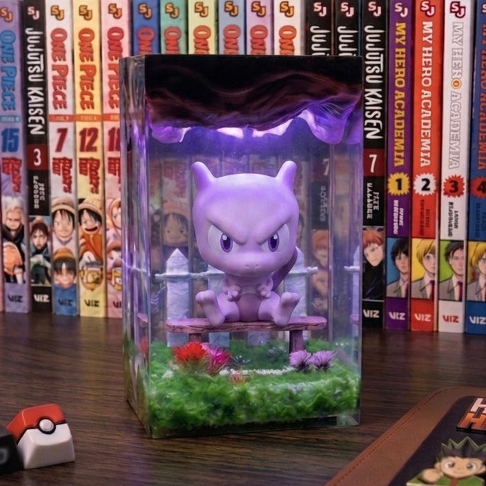 Poke mewtwo Resin lamp