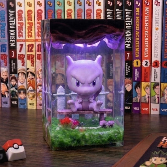 Poke mewtwo Resin lamp